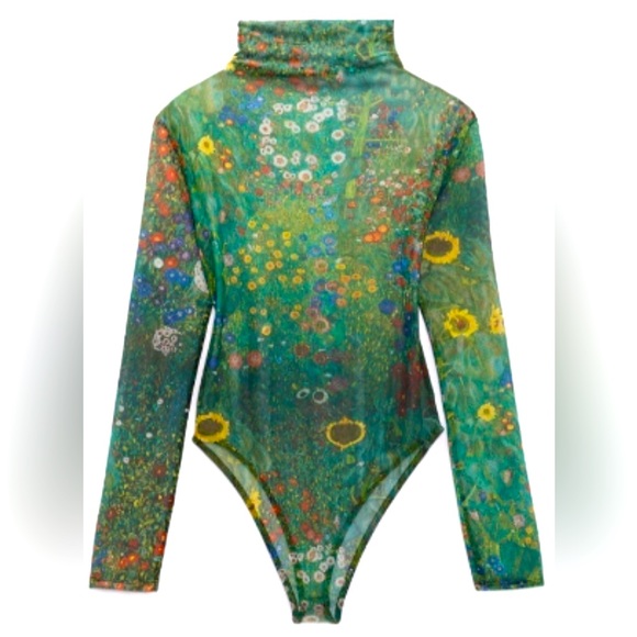 Zara Tops Zara Gustav Klimt Bodysuit Poshmark